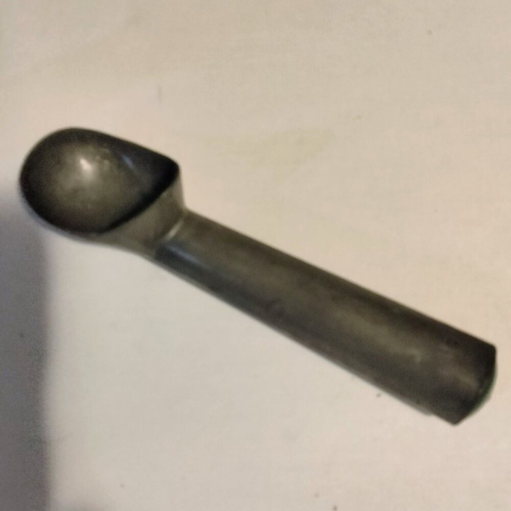 Aluminum Ice Cream Scoop Anti Freeze Handle Vintage Parlor Utensil